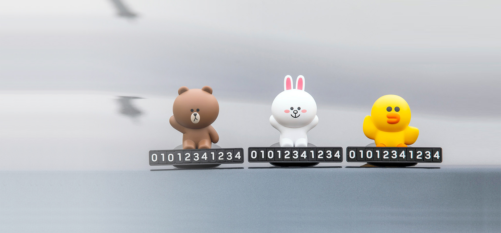 Line Friends 전화번호판